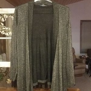 Sparkly Metallic Holiday Cardigan